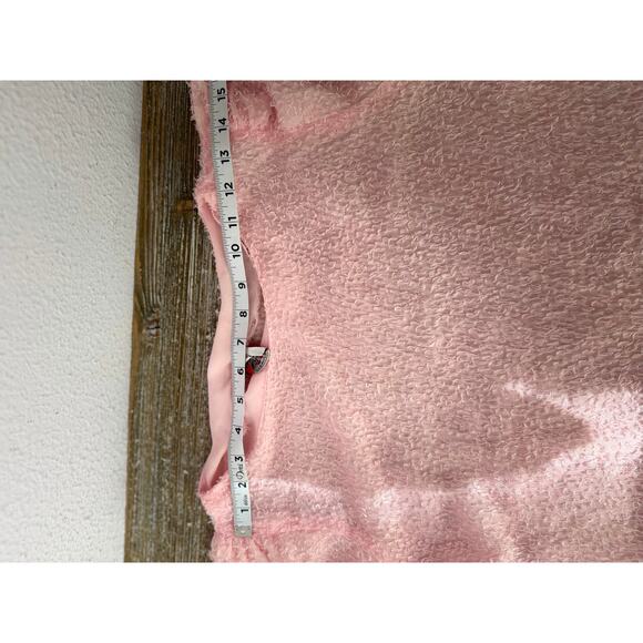 Y2K Heart Breakers for Mervyn’s Pink Textured Fuzzy Blouse Puff Sleeve Top M - Picture 6 of 9